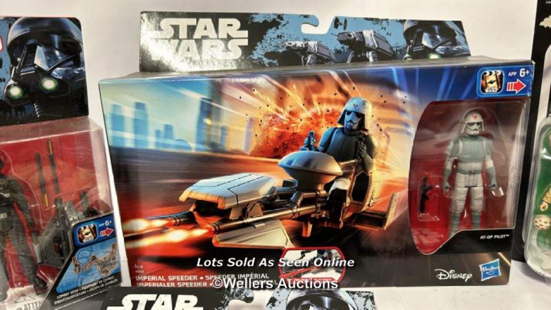 Boxed modern Star Wars toys including The Vintage Collection Anakin Skywalker & Besbin Security - Image 4 of 7