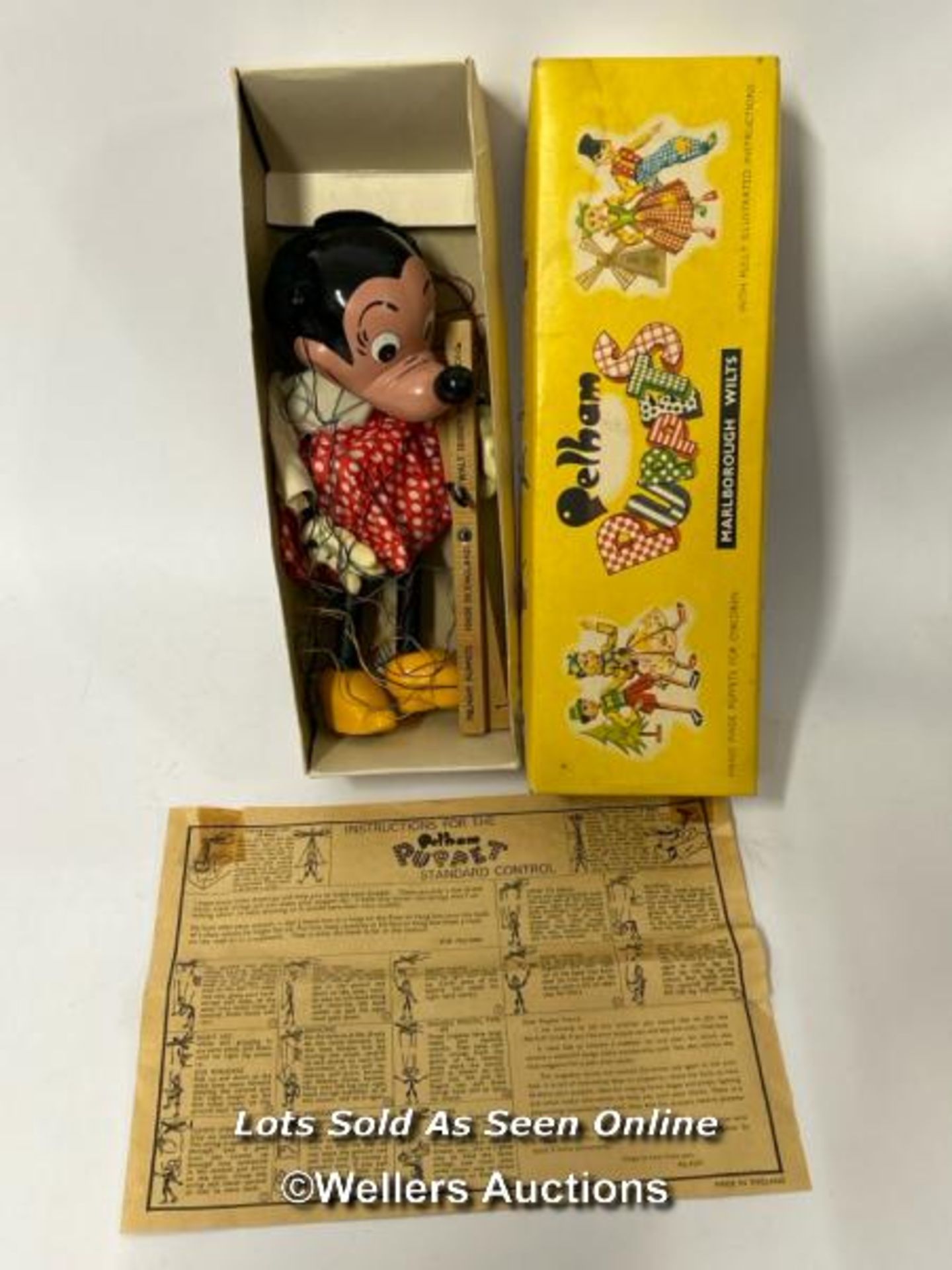 Pelham Puppets - Minnie Mouse in original box with instructions and Mickey Mouse boxed without lid - Bild 2 aus 17