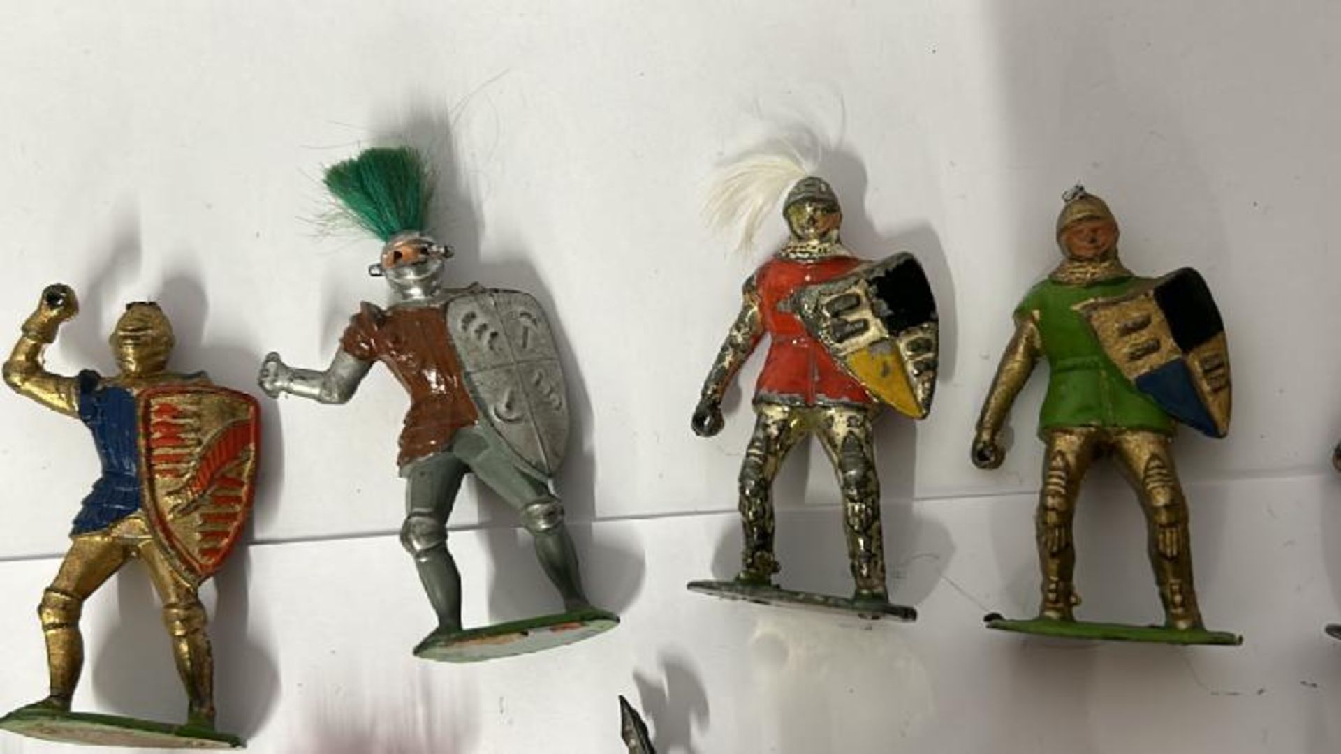 Large collection of Medieval themed mainly Britains lead figures and horses including knights and - Image 3 of 16