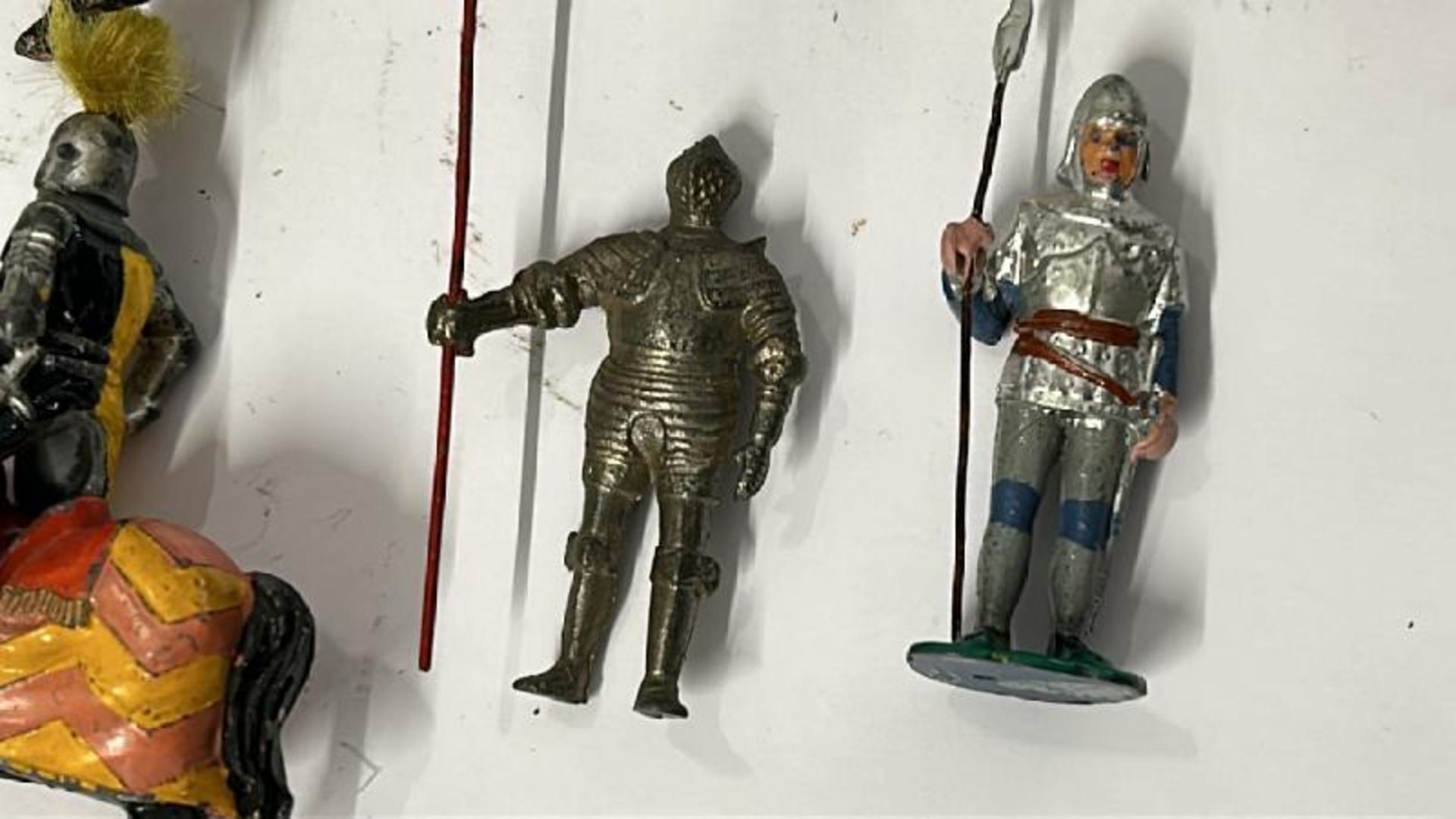 Large collection of Medieval themed mainly Britains lead figures and horses including knights and - Image 14 of 16