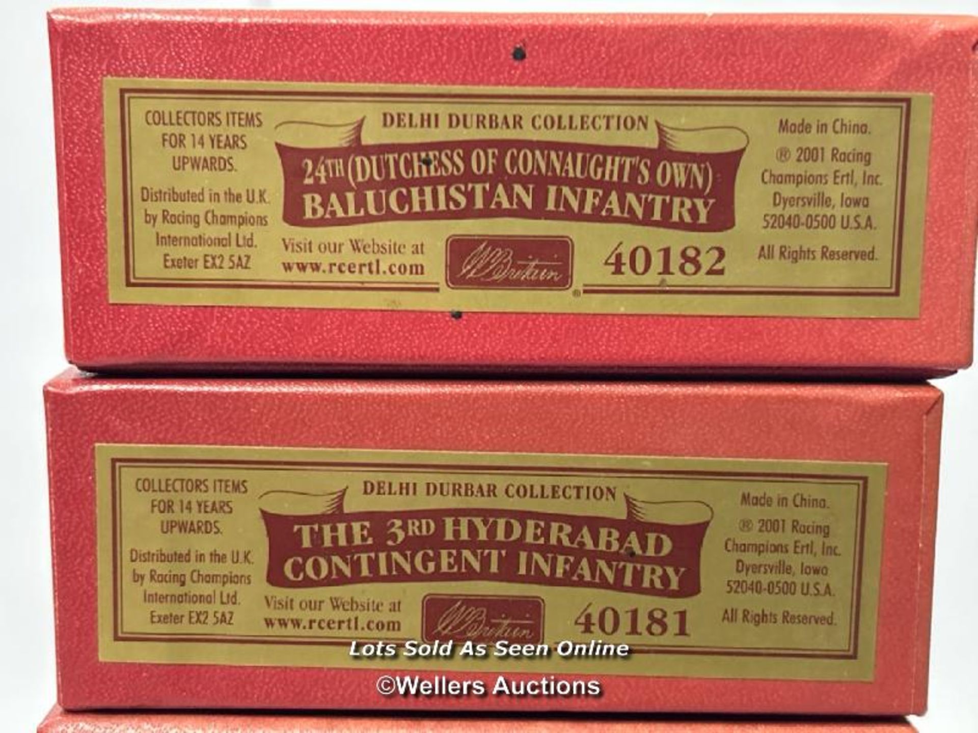 Seven empty boxes for Britain's Delhi Durbar Collection lead figures / AN7 - Bild 2 aus 4