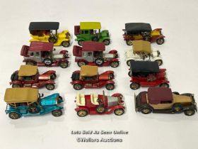 Group of twelve unboxed Models of Yesteryear cars including 1909 Thomas Flyabout no.Y-12, all in