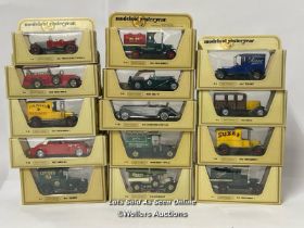 Group of Fourteen boxed Matchbox Models of Yesteryear cars including 1920 Rolls-Royce / AN11