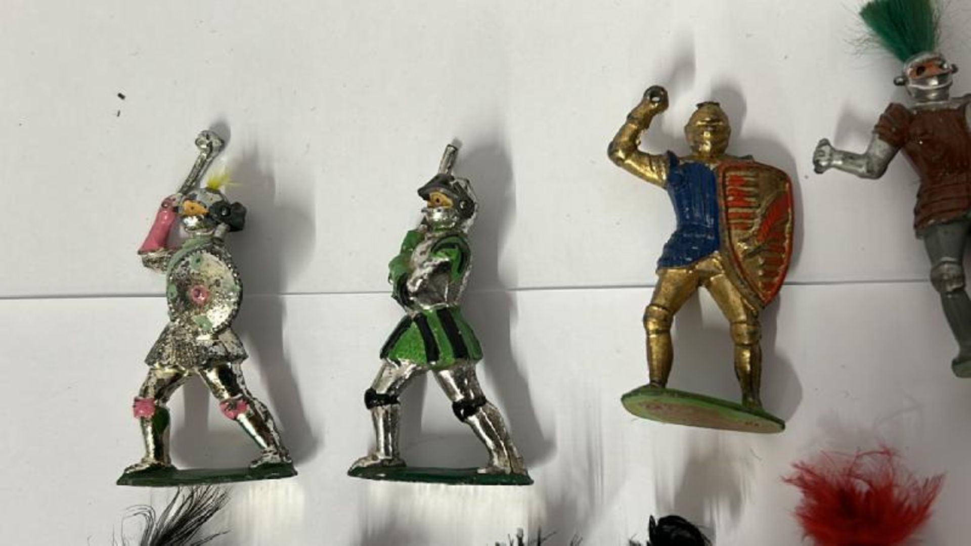 Large collection of Medieval themed mainly Britains lead figures and horses including knights and - Image 2 of 16