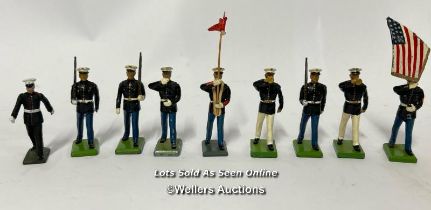 Nine Britain's U.S. Marine figures, most matching / AN5