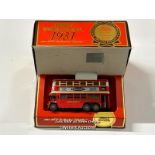 Matchbox Models of Yesteryear 1934 A&C Trolly Bus "Diddler" Y10, limited edition, boxed