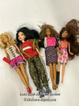 Four loose dolls including Barbie / AN3