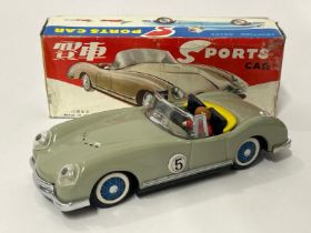 Vintage 1960's tin toy friction sports car MF 763 in original box, very good condition / AN18