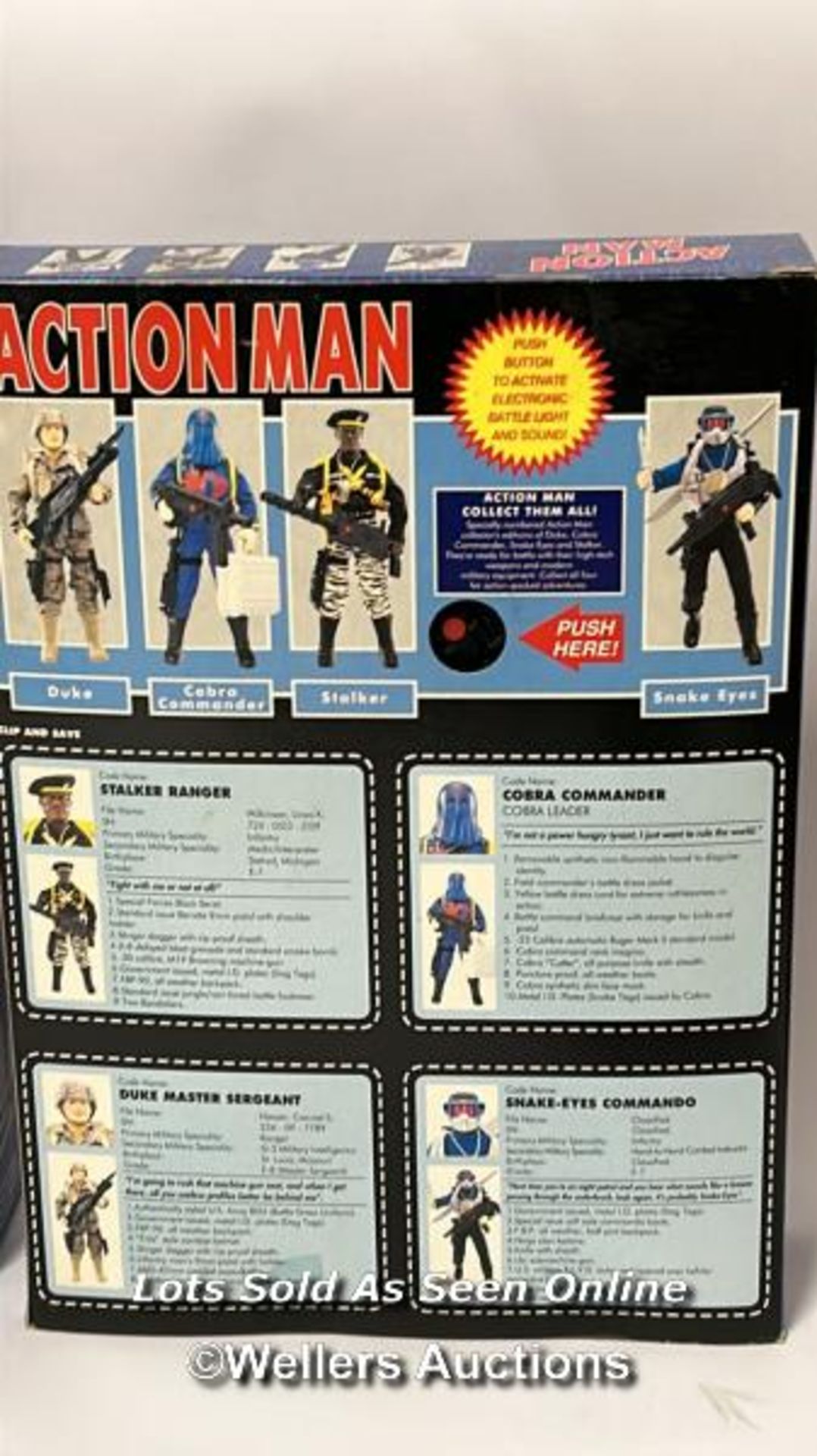 Hasbro GI Joe - Action Man, four boxed unopened 12" figures - Duke, Stalker, Cobra Commander and - Image 6 of 6