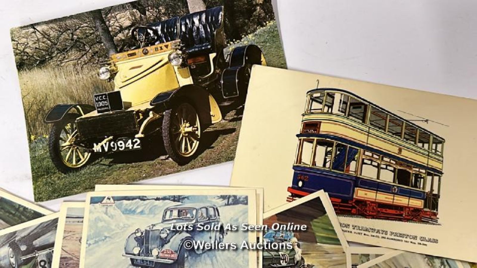 Collection of assorted classic car picture cards, postecards and a photograph of Capt Nash - Image 11 of 11