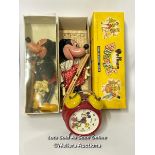 Pelham Puppets - Minnie Mouse in original box with instructions and Mickey Mouse boxed without lid