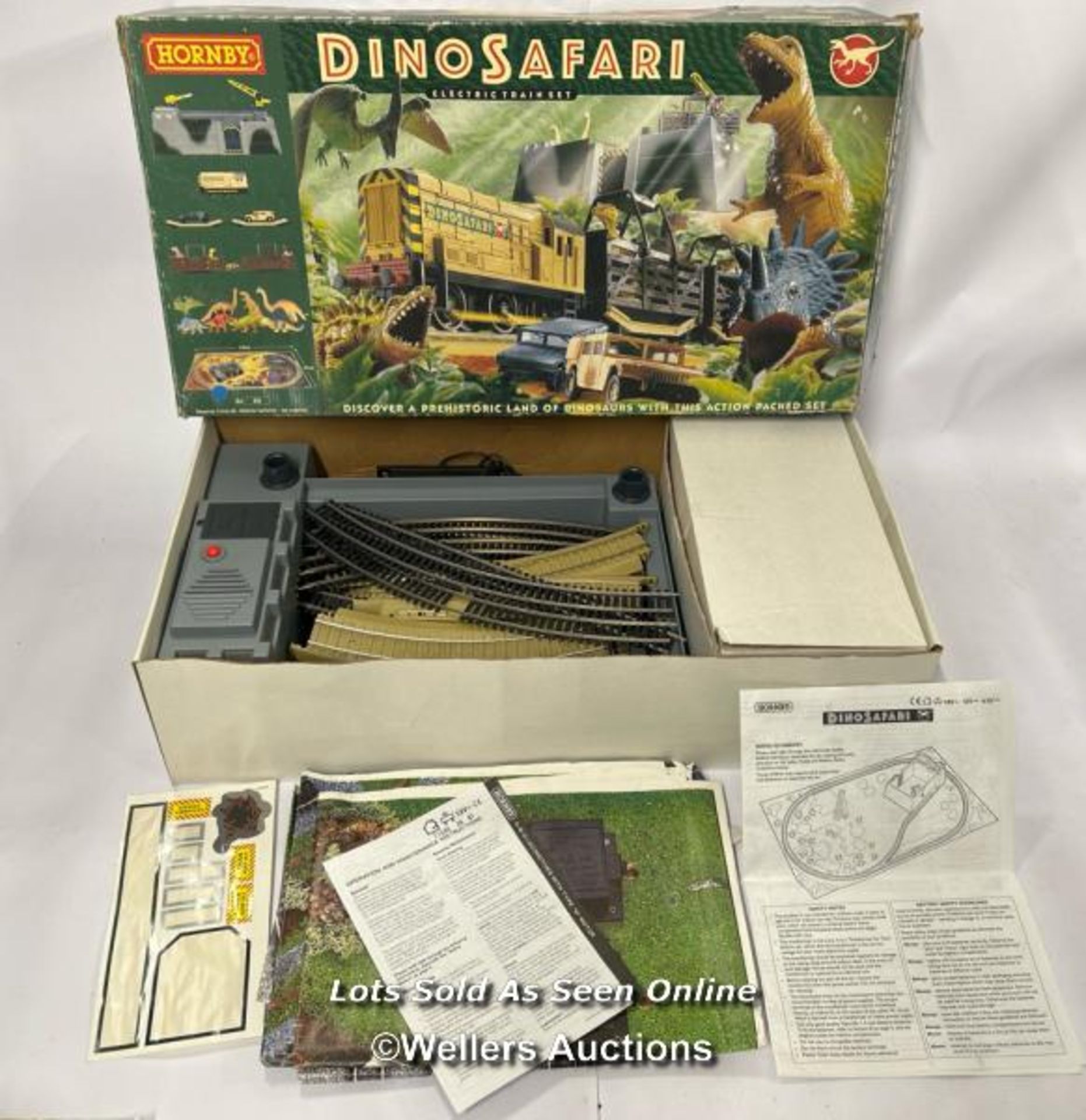 Hornby Dino Safari train set, appears to be in good overall condition, unchecked for