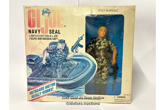 Kenner GI Joe 12" Navy Seal with Mission Raft, F.A.O. Schwartz special edition, 1995. unopened but - Image 1 of 4