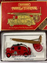 Matchbox Models of Yesteryear 1936 Leyland 'Cub' Fire Engine FK-7, YS-9 limited edition, boxed