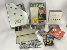 James Bond - Collectors cards, magazines, playing cards and sealed DVD box set / AN8