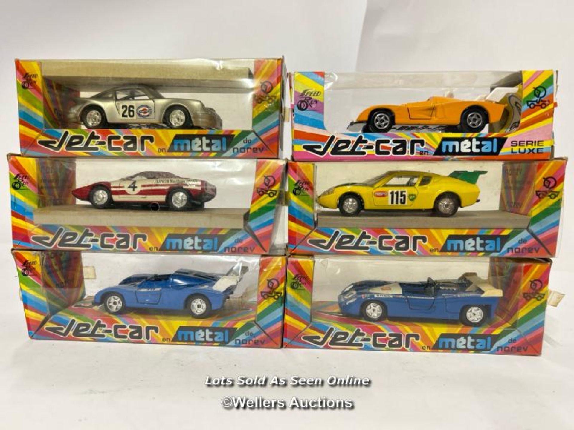 Norev (France) Jet-car group including Alpine A 442 Turbo, boxed (6) / AN14