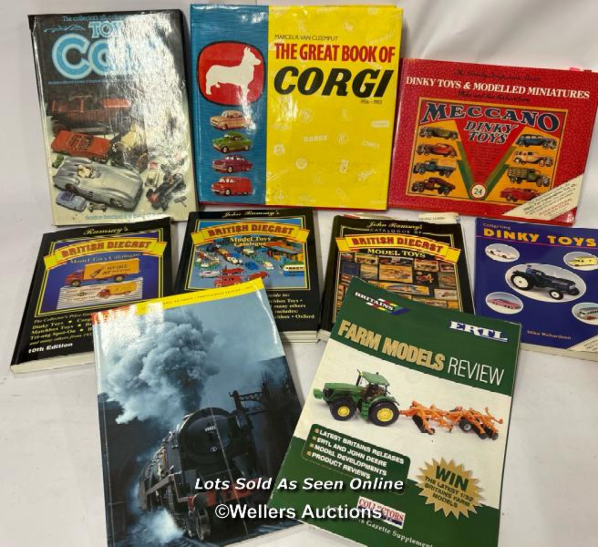 The Great Book of Corgi 1956-1983 hardback book with other diecast collectors books and magazines