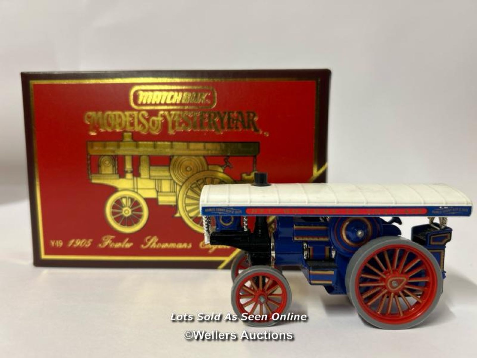 Matchbox Models of Yesteryear 1905 Fowler Showman's Engine Y19, rare limited edition boxed /AN12