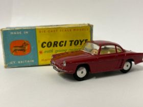 Corgi no.222 Renault "Floride", dark red body, off white interior with unpainted handles, silver