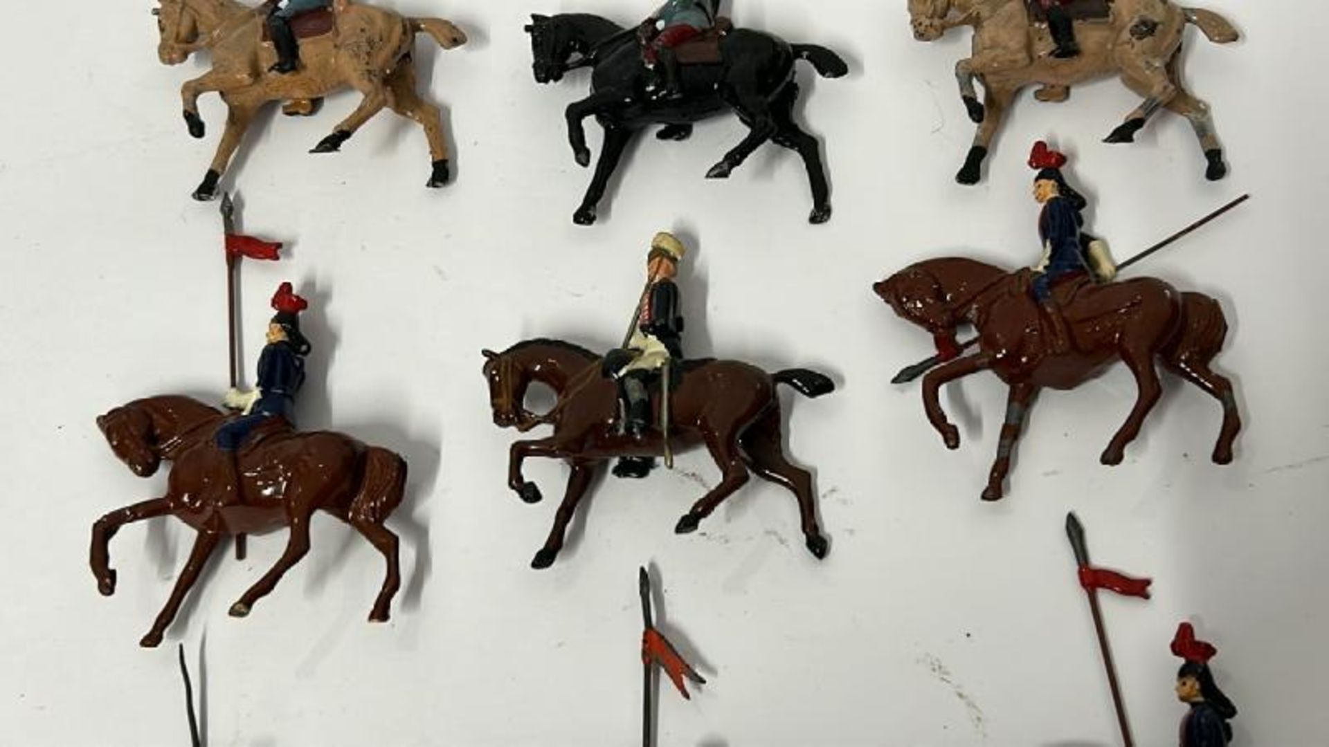 Britains lead horse mounted figures to include Canadian Mounted Police and assorted soldiers ( - Image 5 of 7