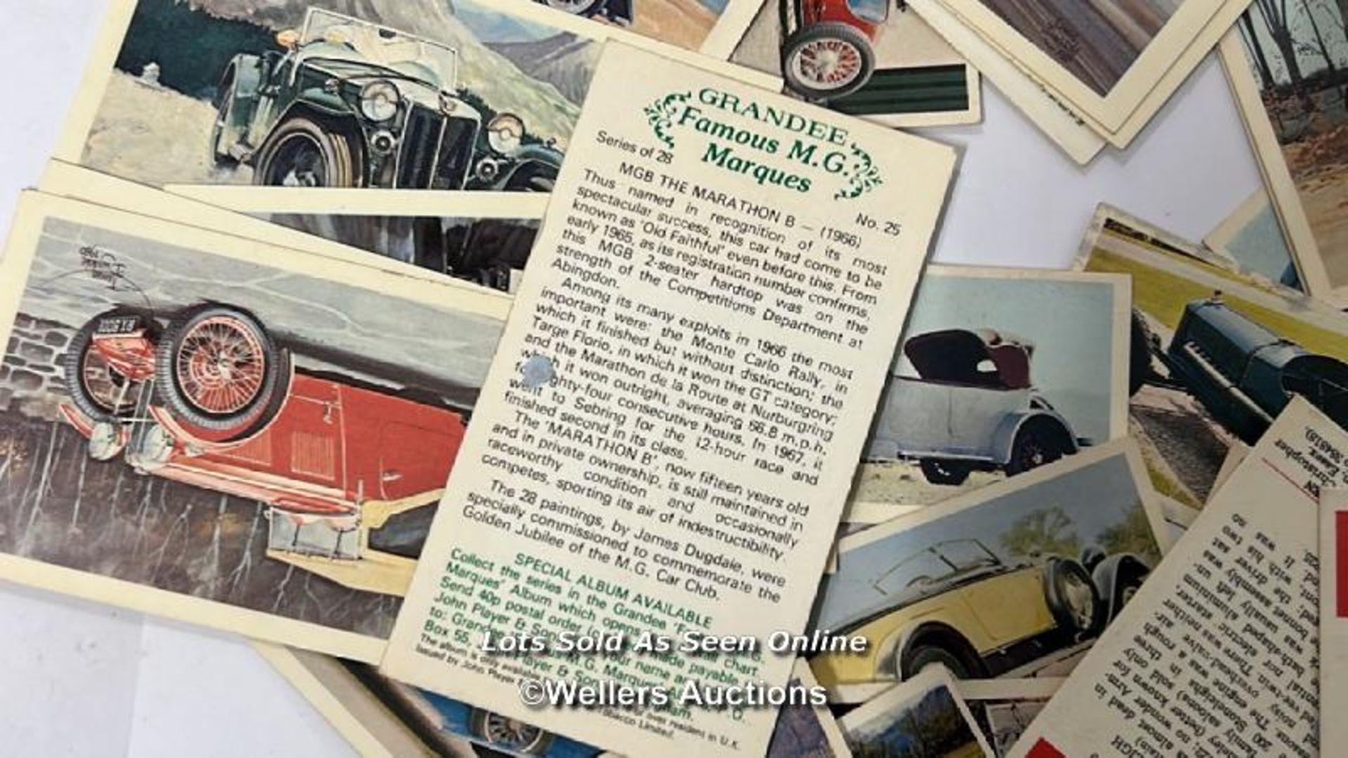 Collection of assorted classic car picture cards, postecards and a photograph of Capt Nash - Image 10 of 11