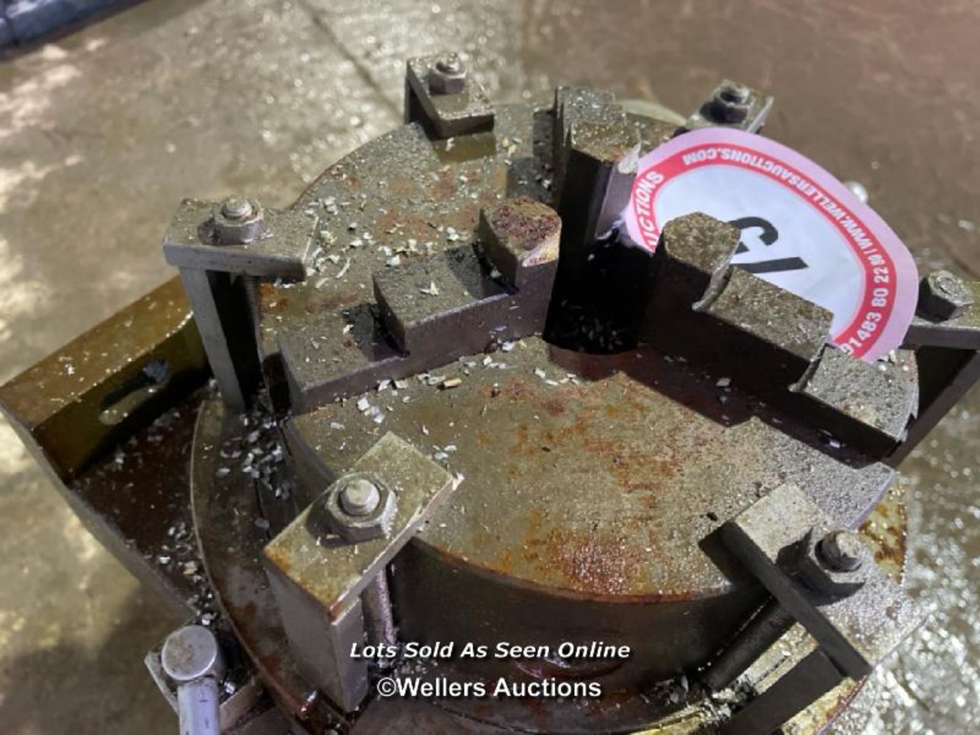 ROTARY TABLE MADE BY EXCEL MACHINE TOOLS COVENTRY, WITH MOUNTED 3 JAW CHUCK - Bild 5 aus 5