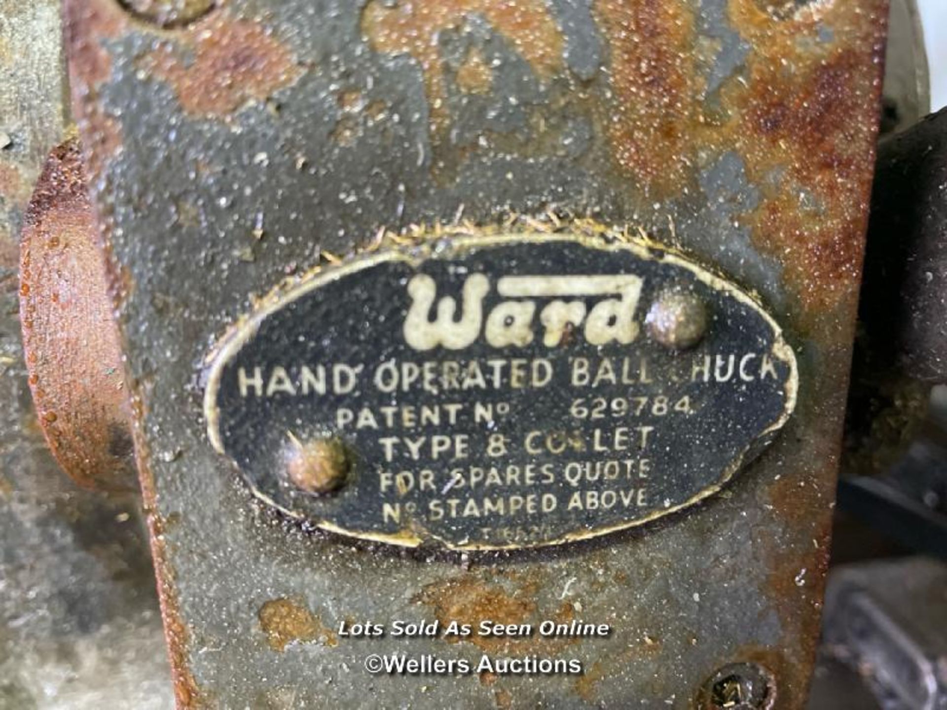 H. W. WARD AND SON CAPSTAN 2A LATHE, 3 PHASE, INCL. 3 JAW CHUCK, IN WORKING ORDER - Image 6 of 9