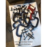20X ASSORTED CLAMPS, INCL. RECORD