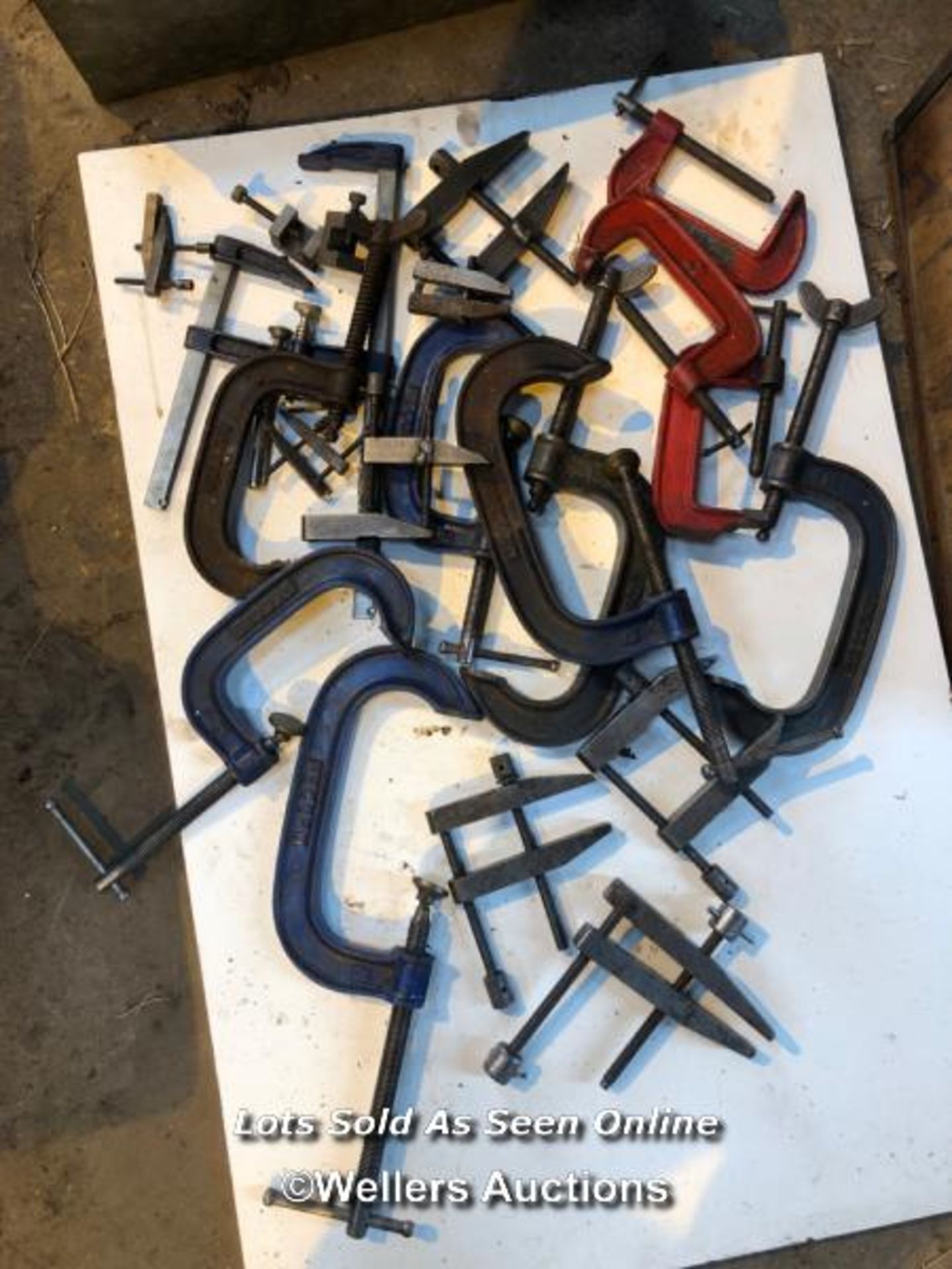 20X ASSORTED CLAMPS, INCL. RECORD