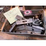LARGE QUANTITY 5/8" BOLTS AND CLAMPS