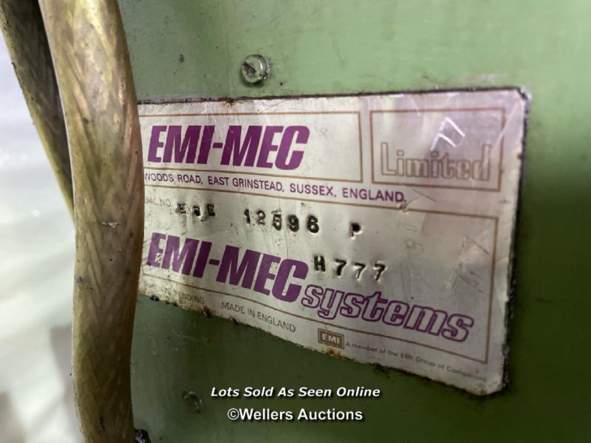EMI-MEC E8E PEG BOARD, INCL. BAR FEED, IN WORKING ORDER - Image 9 of 12