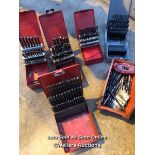 LARGE QTY OF DRILL BITS AND SETS