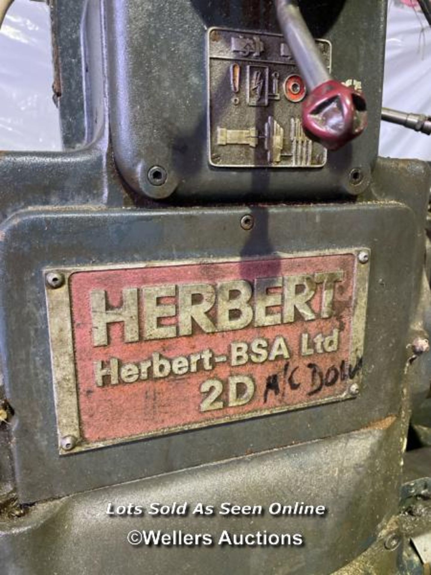 HERBERT-BSA LTD 2D CAPSTAN LATHE, 3 PHASE, INCL. BAR FEED AND OTHER ACCESSORIES - Image 5 of 9