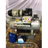 HYDROVANE 502 240V AIR COMPRESSOR, WITH 2 GAL. OF OIL, IN WORKING ORDER
