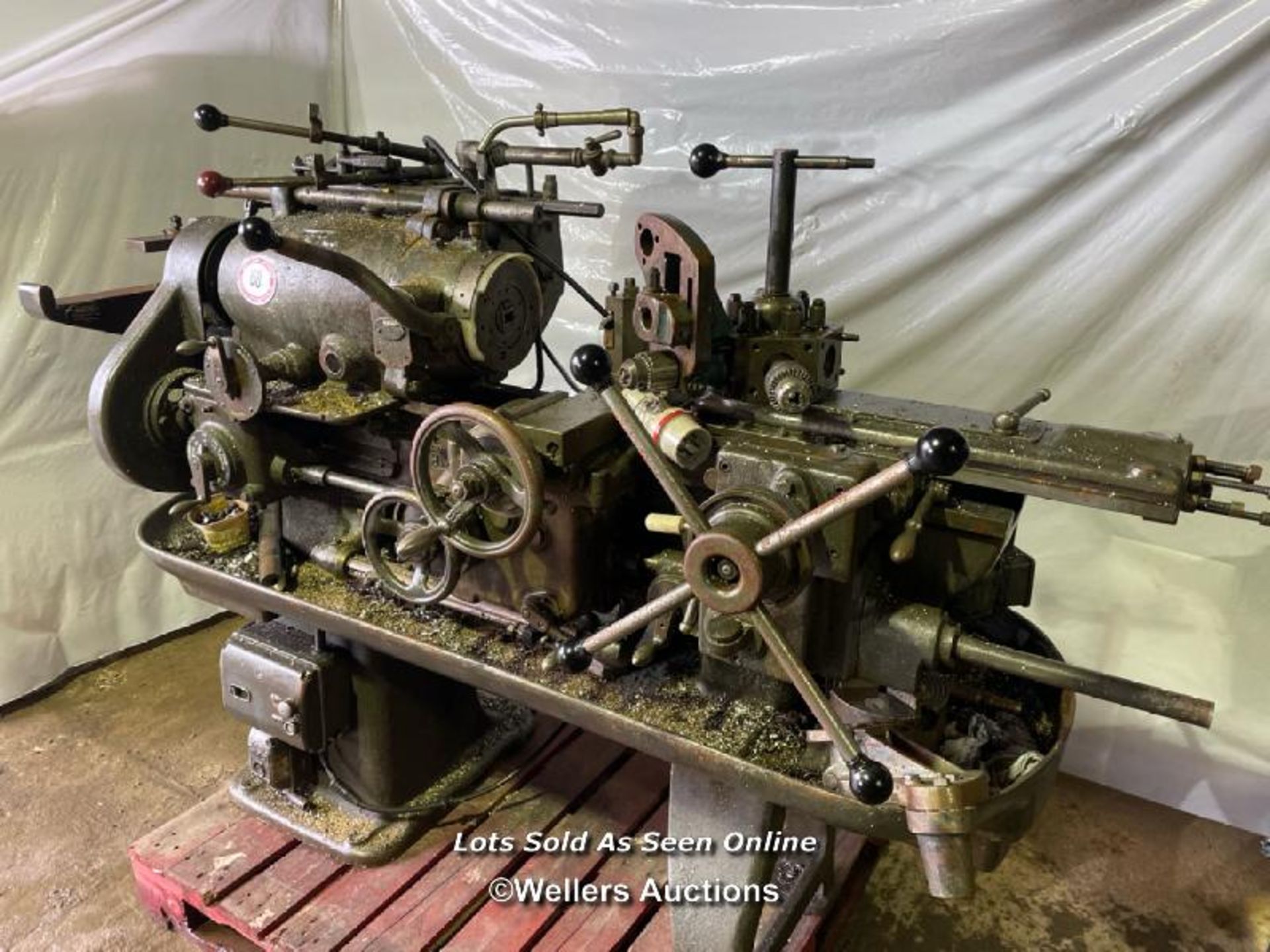H. W. WARD AND SON CAPSTAN 2A LATHE, 3 PHASE, INCL. 3 JAW CHUCK, IN WORKING ORDER - Image 2 of 9