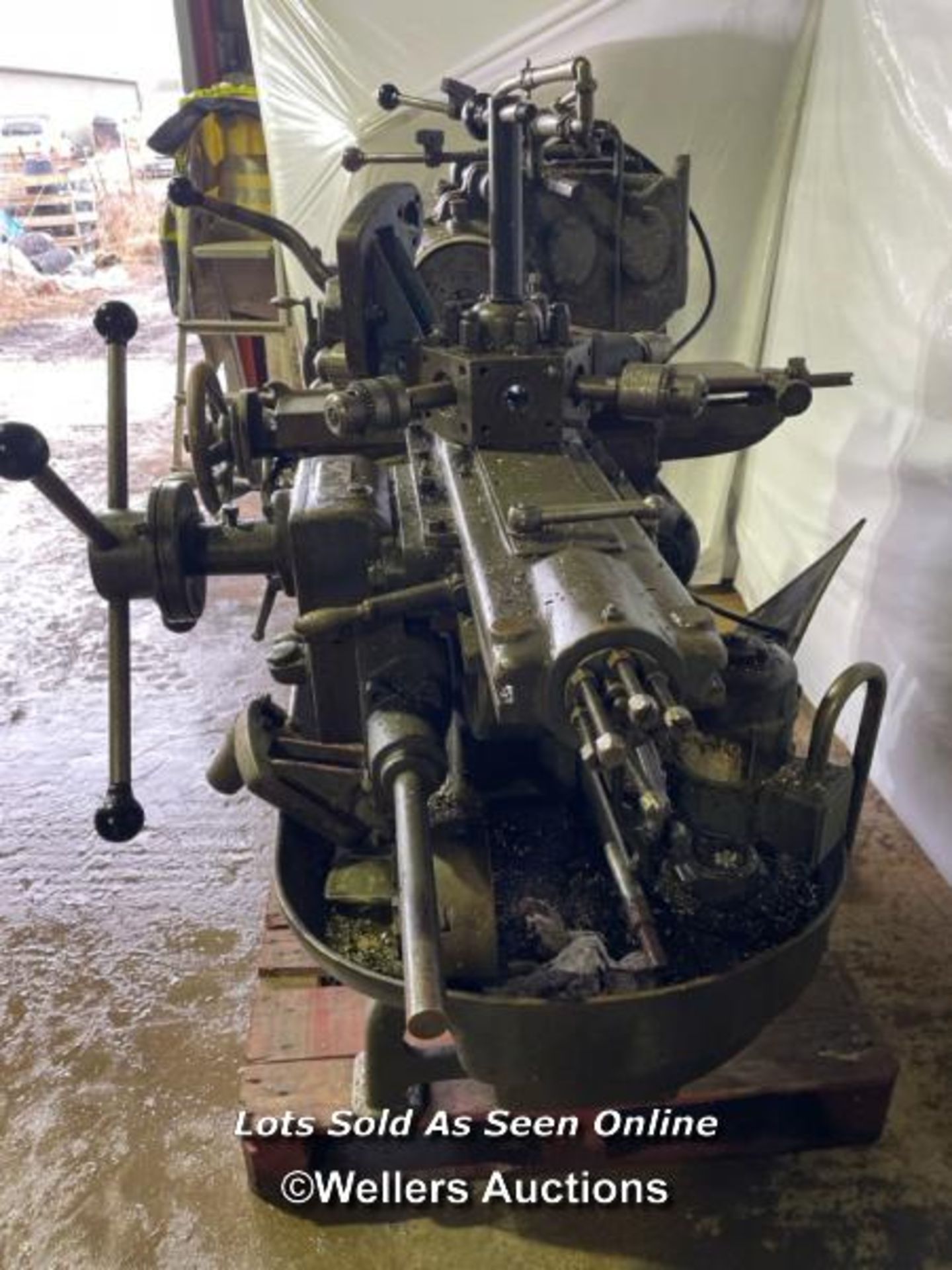 H. W. WARD AND SON CAPSTAN 2A LATHE, 3 PHASE, INCL. 3 JAW CHUCK, IN WORKING ORDER - Image 7 of 9