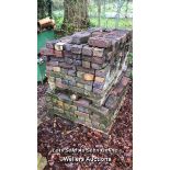 LARGE QUANTITY OF ROUGH RED BRICK, 23CM L X 11CM W X 7CM D