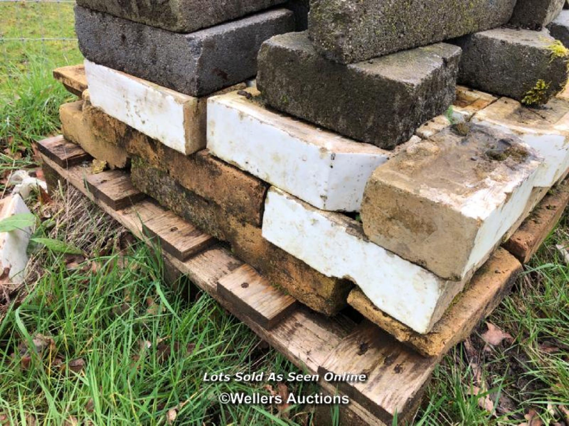 PALLET OF ASSORTED GLAZED BRICKS AND PAVERS - Image 2 of 2