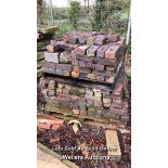 LARGE QUANTITY OF ROUGH RED BRICK, 23CM L X 11CM W X 7CM D