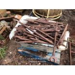 LARGE QUANTITY OF RAILWAY PLATE LAYER SPANNERS AND ASSOCIATED PARTS