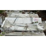 PALLET FULL OF MARBLE FIREPLACE COMPONENTS