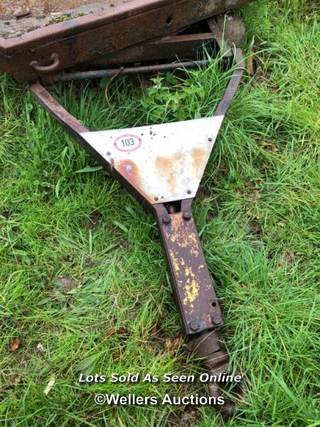 VINTAGE SINGLE AXLE FLATBED TROLLEY, 305CM L X 183CM W - Image 5 of 7