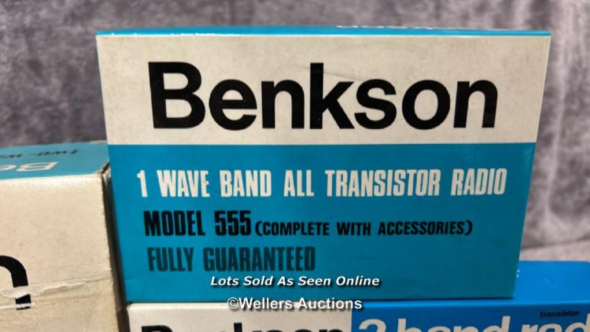 Three vintage boxed Benkson transister radios and two way transister intercom model no. 5 deluxe, - Image 3 of 6