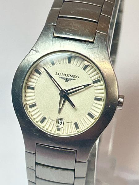 Longines stainless steel ladies bracelet watch model L3 117 4, with box / SF