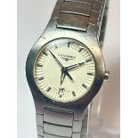 Longines stainless steel ladies bracelet watch model L3 117 4, with box / SF