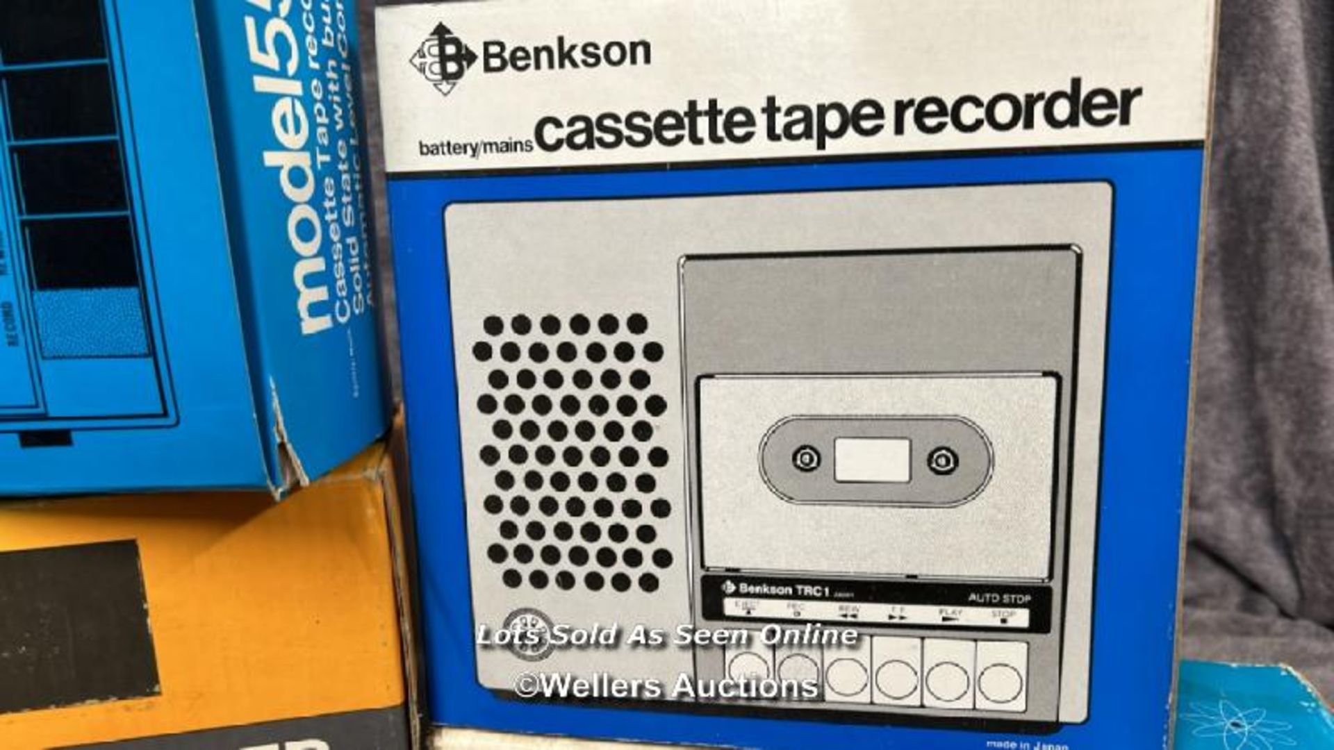 Four vintage boxed Benkson cassette tape recorders including model TC-808, from the private - Image 4 of 6
