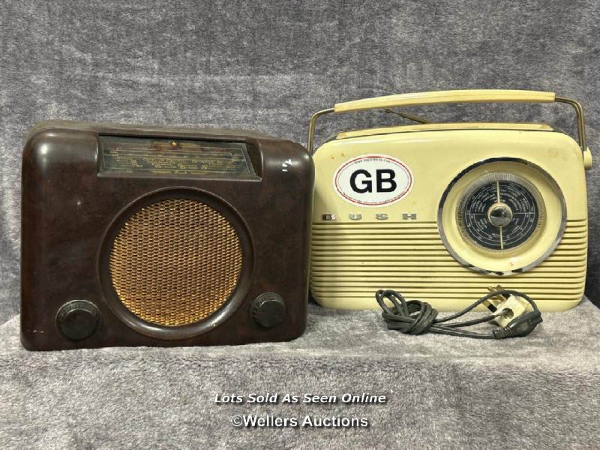 Two vintage Bush radios / AN31