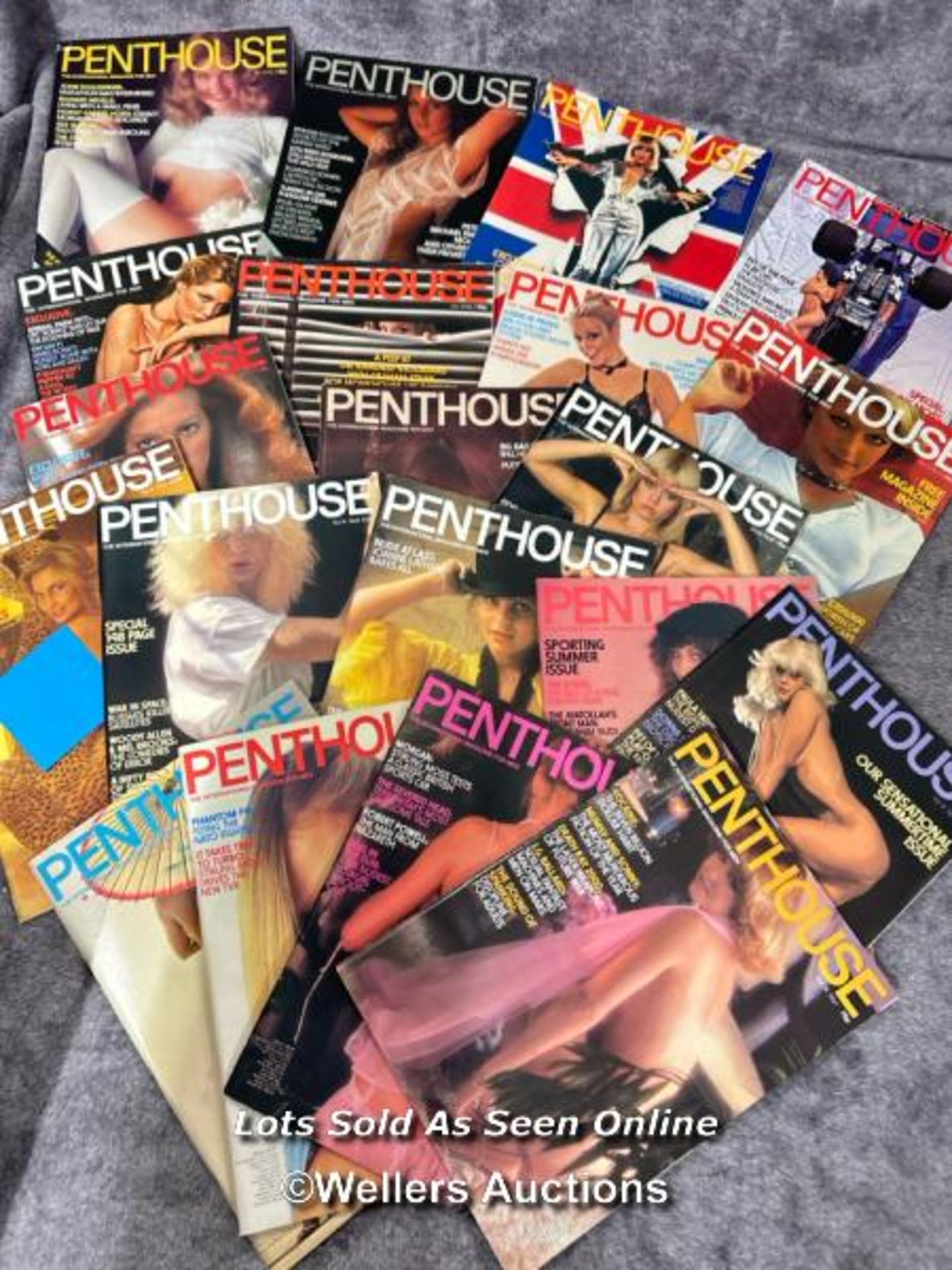 Twenty vintage Penthouse magazines including 1977 issues, 1979 issues and vol.14 issues 1-12, 1979 /