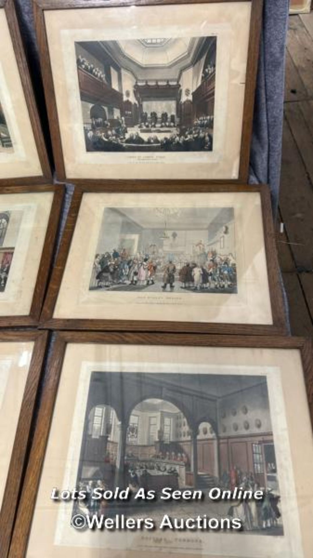 Eleven framed etchings mainly political, ten of them 29x23cm and one 15x14cm - Image 5 of 11