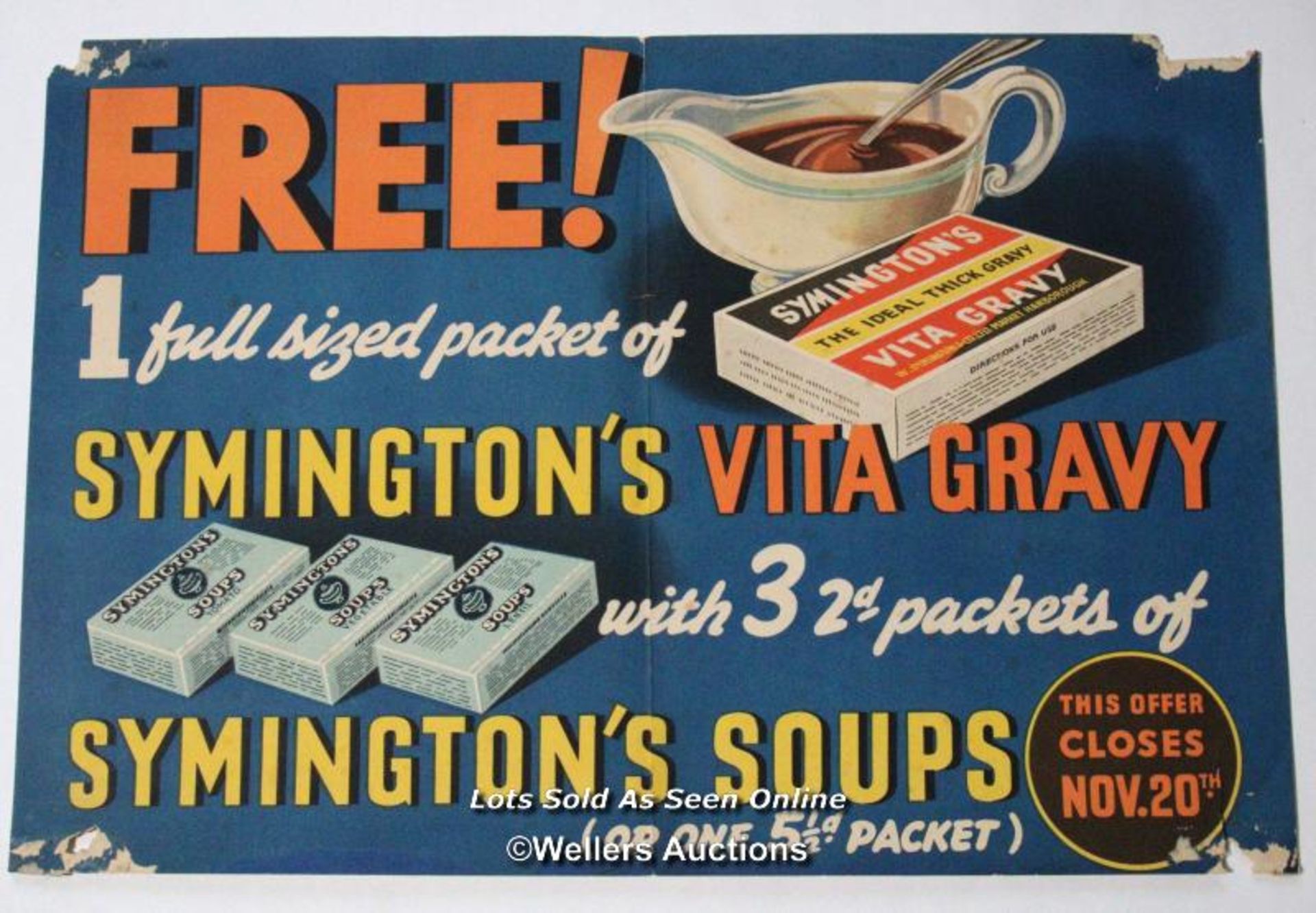 Vintage Symingtons Gravy poster